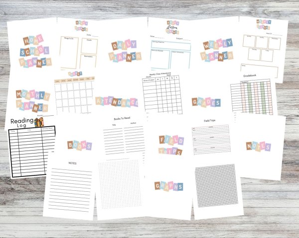 Blocks Homeschool Planner - Image 2