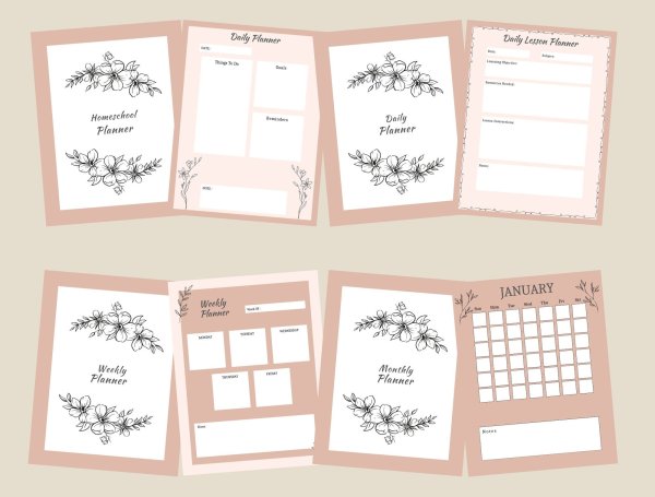 Floral Homeschool Planner - Image 3