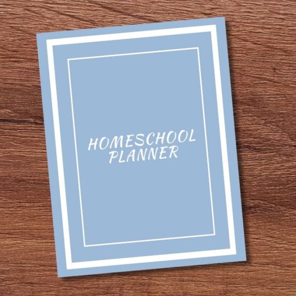 Blue Homeschool Planner