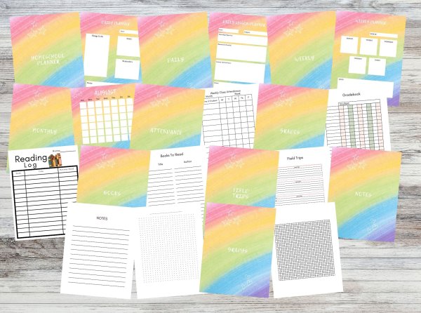 Rainbow Homeschool Planner - Image 2