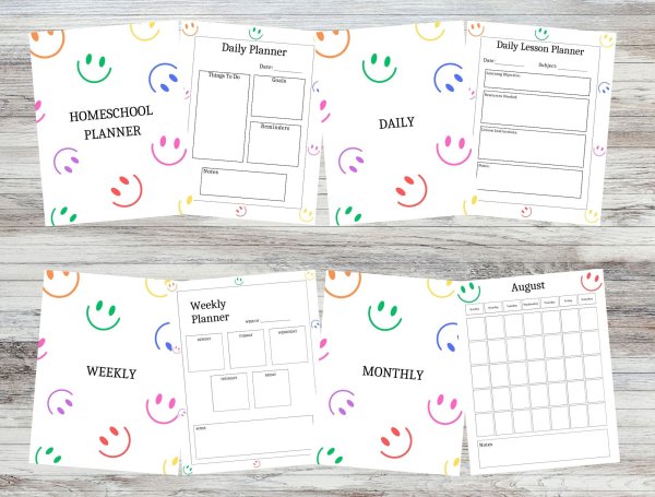 Smiley Homeschool Planner - Image 3